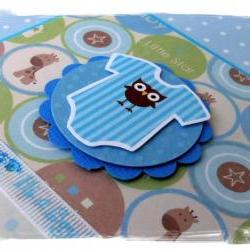 Baby Boy Onesie Handmade Card