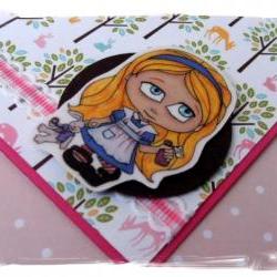 Kreepy Kids Alice with the White Rabbit Happy Birthday Handmade Card